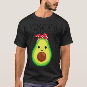 T-shirt Mamacado Avocado Messy Bun Grossesse maman enceint