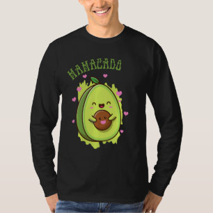 T-shirt Mamacado Cute Avocado Funny Maman, ma mère Fruit L