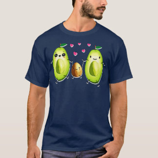 T-shirt Mamacado Papacado Avocado Partnerlook Enceinte