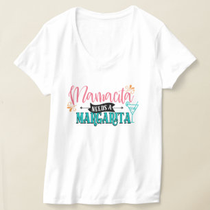 T-shirt Mamacita a besoin d'une Margarita, Vacances, Bar M