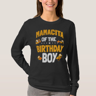 T-shirt Mamacita De L'Anniversaire Boy Construction Ouvrie