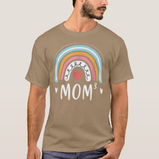 T-shirt Maman3 Cadeaux Pour Femmes Maman De Trois Mères De