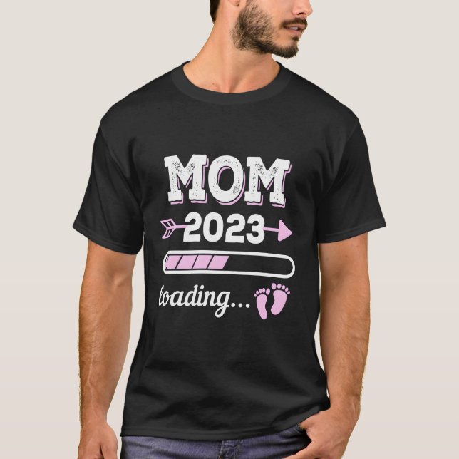 T-shirt Maman 2023 Annonce de grossesse de Mère attendue 2 (Devant)