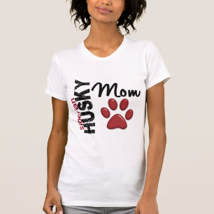T-shirt Maman 2 de chien de traîneau sibérien