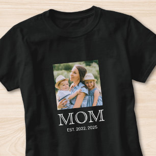 T-shirt Maman a établi la photo 
