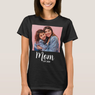T-shirt Maman a établi le cadeau photo