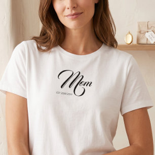 T-shirt Maman a établi un script personnalisé pour l'année