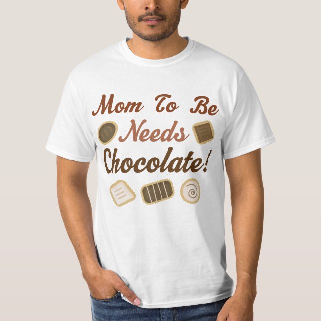 T-shirt Maman à être chocolat (Devant)