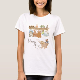 T-shirt Maman à être infirmière, ours en peluche, vêtement
