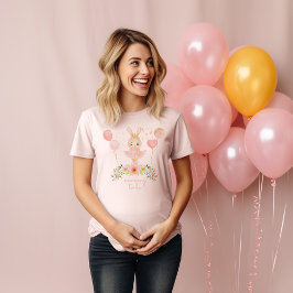 T-shirt Maman à être rose & or Tutu Ballerina Baby shower