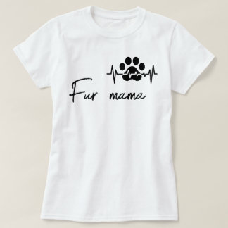 T-shirt Maman à fourrure
