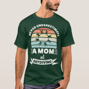 T-shirt Maman à Skydiving Funny Cadeau Femme Maman