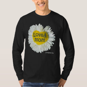 T-shirt Maman aimée Coeur Marguerite Fleur de fête des mèr