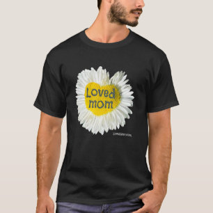 T-shirt Maman aimée Coeur Marguerite Fleur de la Fête des 