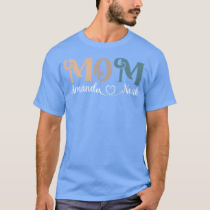 T-shirt maman Amanda Noah Mères garçon Maman Gigi Tante fa