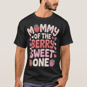 T-shirt Maman amoureuse de fraises de mon petit chéri sucr