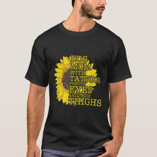 T-shirt Maman Amoureux des chiens Avec Des Tatouages Et De