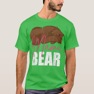 T-shirt Maman Animal Maman Ours Famille Mignonne Mama Ours