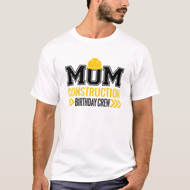 T-shirt Maman Anniversaire Équipage 1ère construction Anni (Devant)