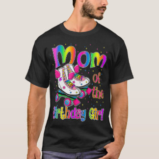 T-shirt Maman Anniversaire Rolling Patinage Famille Annive