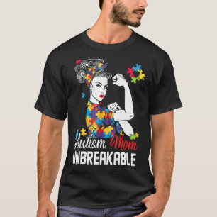 T-shirt Maman Autisme Inébranlable Sensibilisation à l'Aut
