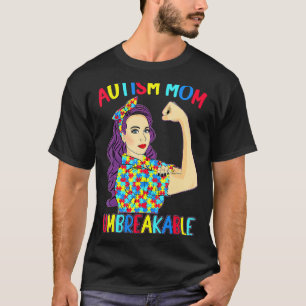 T-shirt Maman autiste Autisme indestructible Femmes sensi