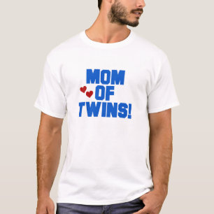 T-shirt Maman bleue des jumeaux