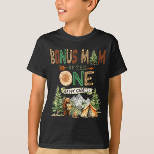T-shirt Maman bonus du campeur heureux 1er anniversaire