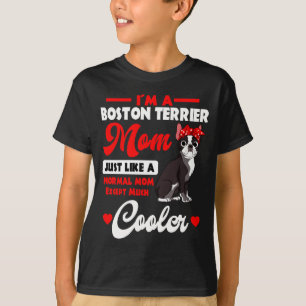 T-shirt maman Boston terrier gentleman américain chien de
