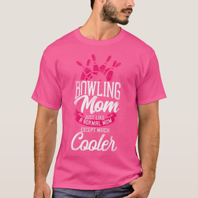 T-shirt Maman Bowling Drôle Maman Bowling Comme Un Maître  (Devant)