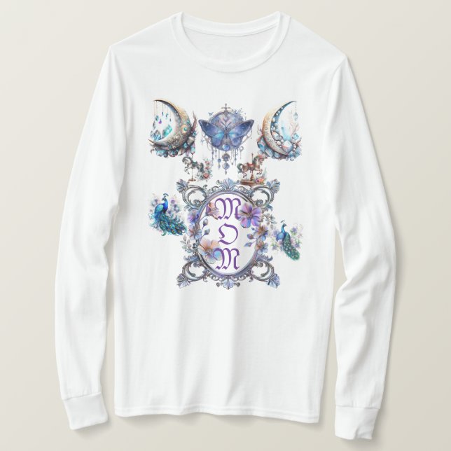 T-shirt Maman Cadre Floral (Design devant)