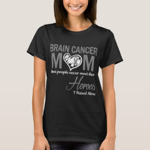 T-shirt Maman cancer du cerveau j'ai élevé le mien
