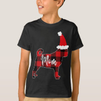 Maman Carlin Chien Noël Mama Pyjama Rouge Plaqué B
