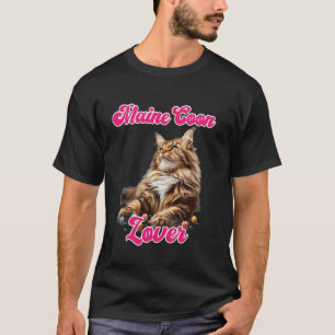 T-shirt Maman chat AMANTE DE MAINE COON Propriétaire de Ma