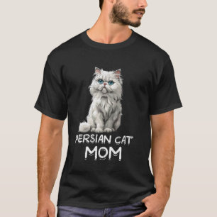 T-shirt Maman Chat CHAT PERSAN MAMAN Amoureux des Chats Ch