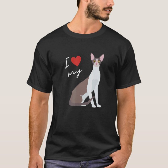 T-shirt Maman chat Cornish Rex pour chat (Devant)