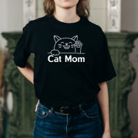 Maman chat noir mignonne humour simple pour les fe
