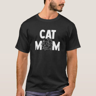 T-shirt Maman Chat Parents Fourrure Mère D'Animal Chat Cha