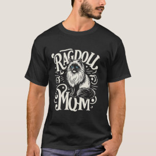 T-shirt Maman chat ragdoll drôle chat ragdoll animal de co