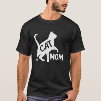 T-shirt Maman Chats Drôle Maman Chats Amoureux Filles Femm
