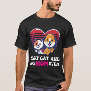 T-Shirt Maman Chien Chat Rétro Furmama Chat Maman
