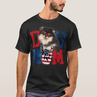 T-shirt Maman chien Joyeuse fête des mères Amour Chien USA