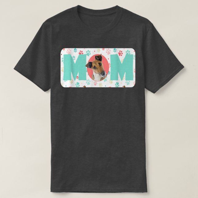 T-shirt Maman Chien O Fo Terrier (Smooth) (Design devant)