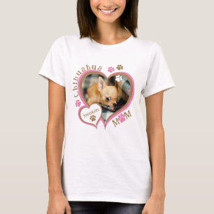 T-shirt Maman Chihuahua Photo Personnalisé