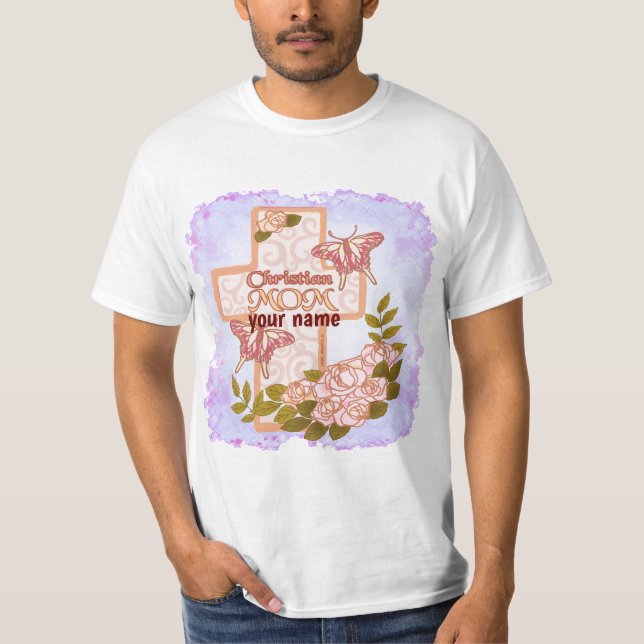 T-shirt Maman chrétienne personnalisée (Devant)
