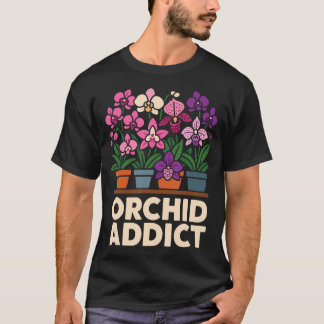 T-shirt Maman chuchoteuse de cultivateurs d'orchidées Plan