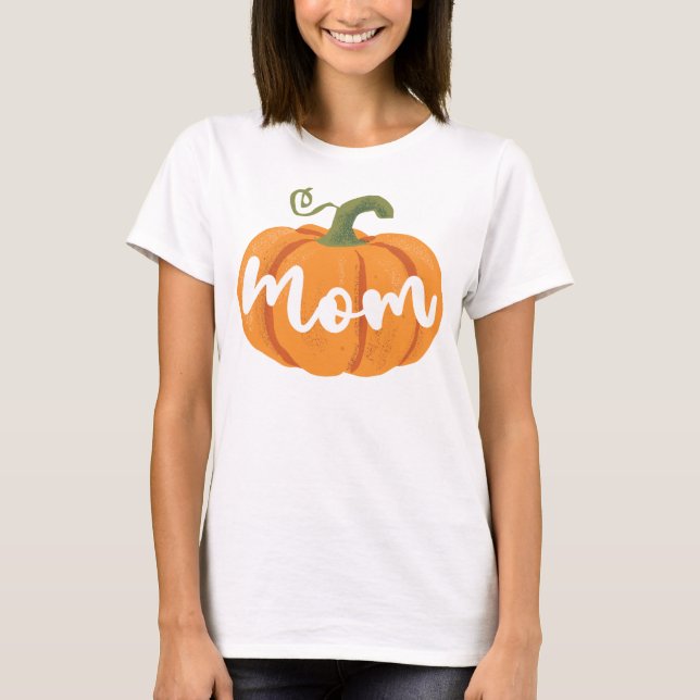 T-shirt Maman Citrouille Un Anniversaire fille Famille Cor (Devant)