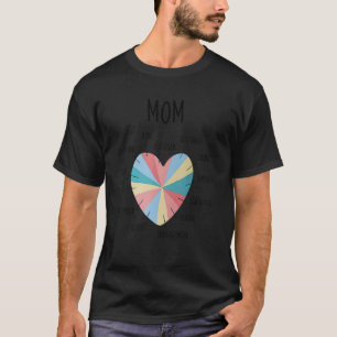 T-shirt Maman Coeur Funny Maman Vie Mère Fête S Atm Accroc