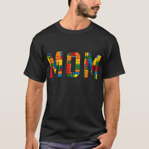 T-shirt Maman Constructeur de briques Funny Blocs Maître C