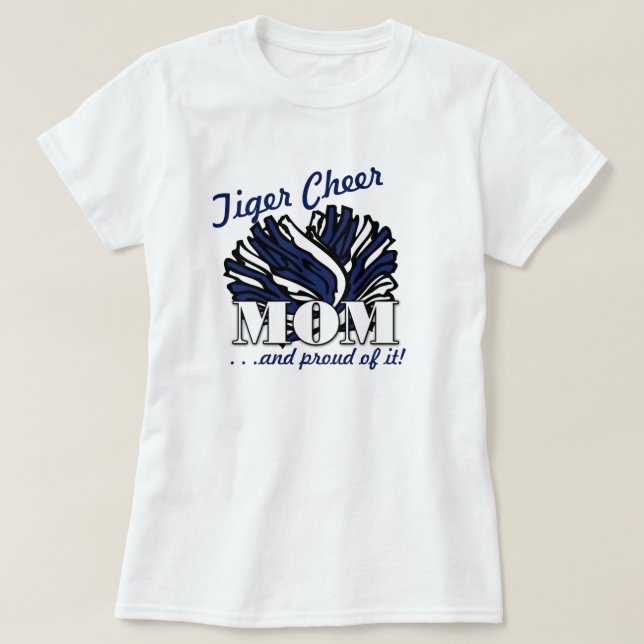 T-shirt Maman d'acclamation de tigre (Design devant)